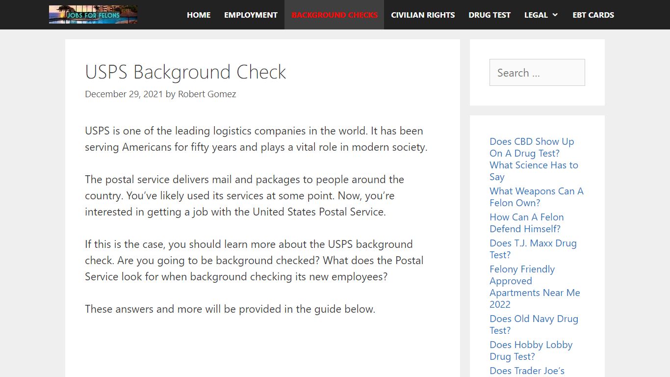 USPS Background Check in 2022 [Nationwide] - Jobs For Felons: Jobs for ...